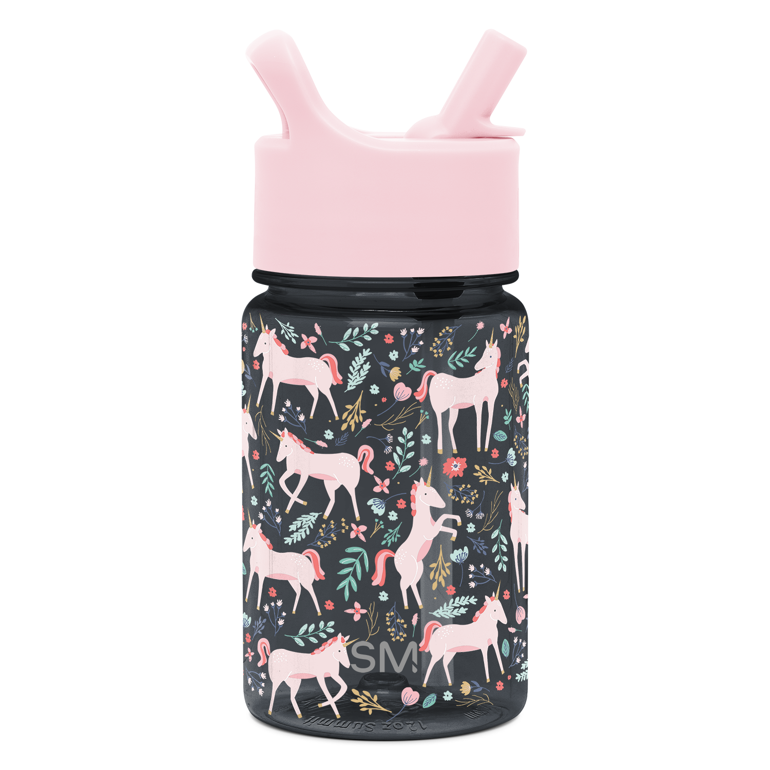 Summit Kids Plastic Water Bottle with Straw Lid