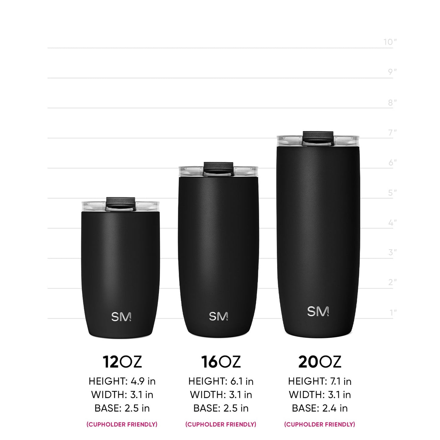 Collegiate Voyager Tumbler with Clear Flip Lid & Straw
